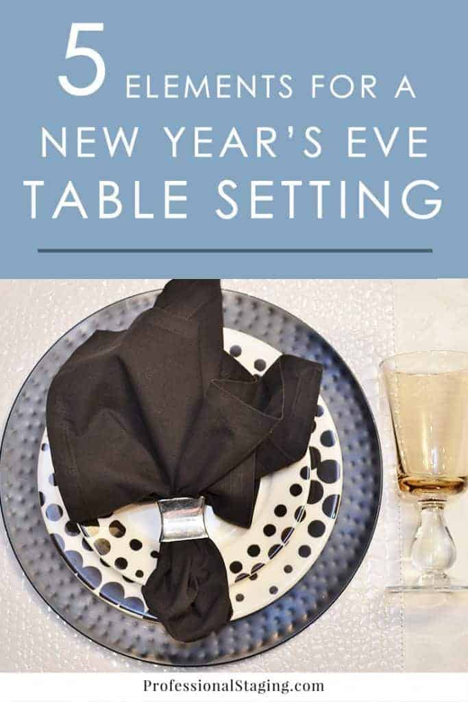 5 Elements for a Chic New Year's Eve Table Setting - MHM Professional