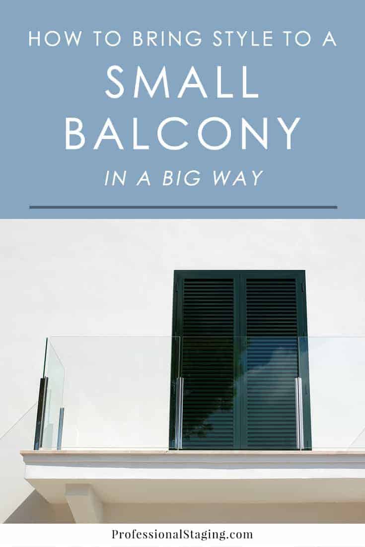 A small balcony may seem impossible to decorate, but they can actually pack a lot of style with some simple tricks!